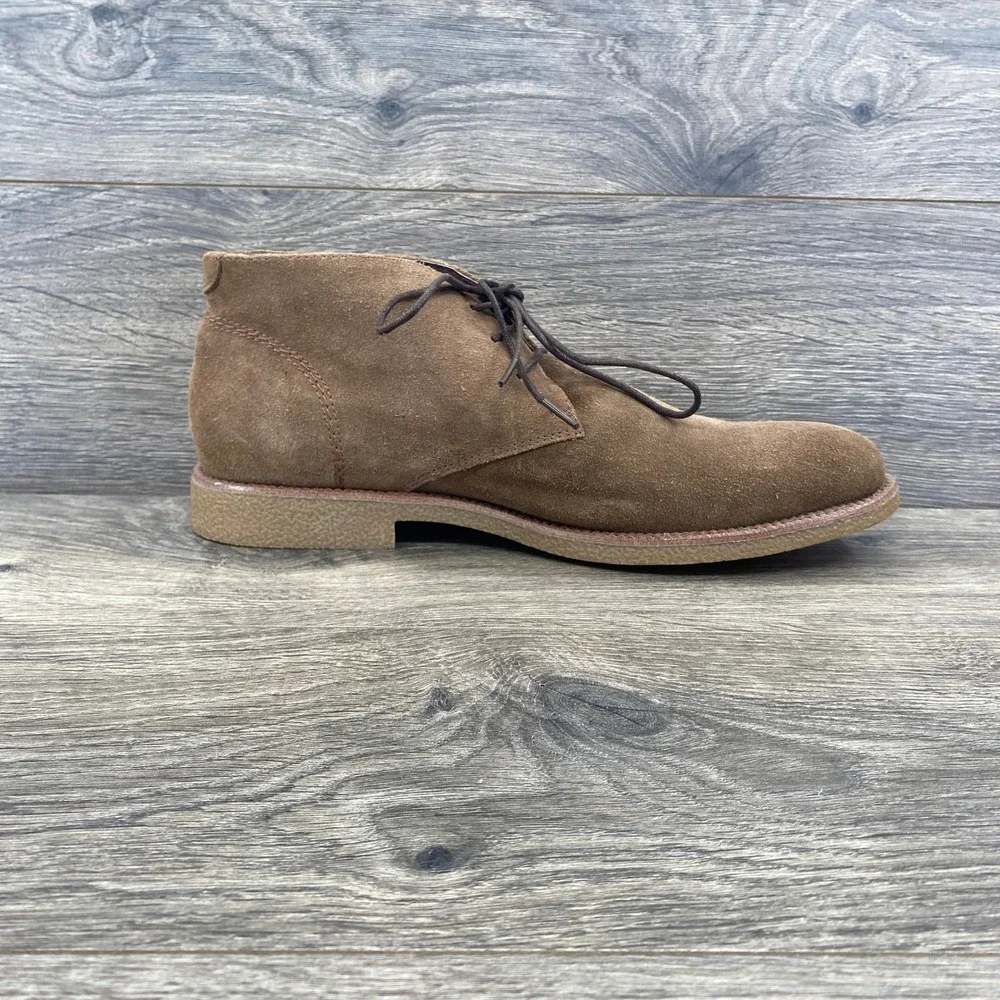 Floyd Desert Boots Mens 9.5 Brown Suede Lace Up Chukka Mid Top Shoes
